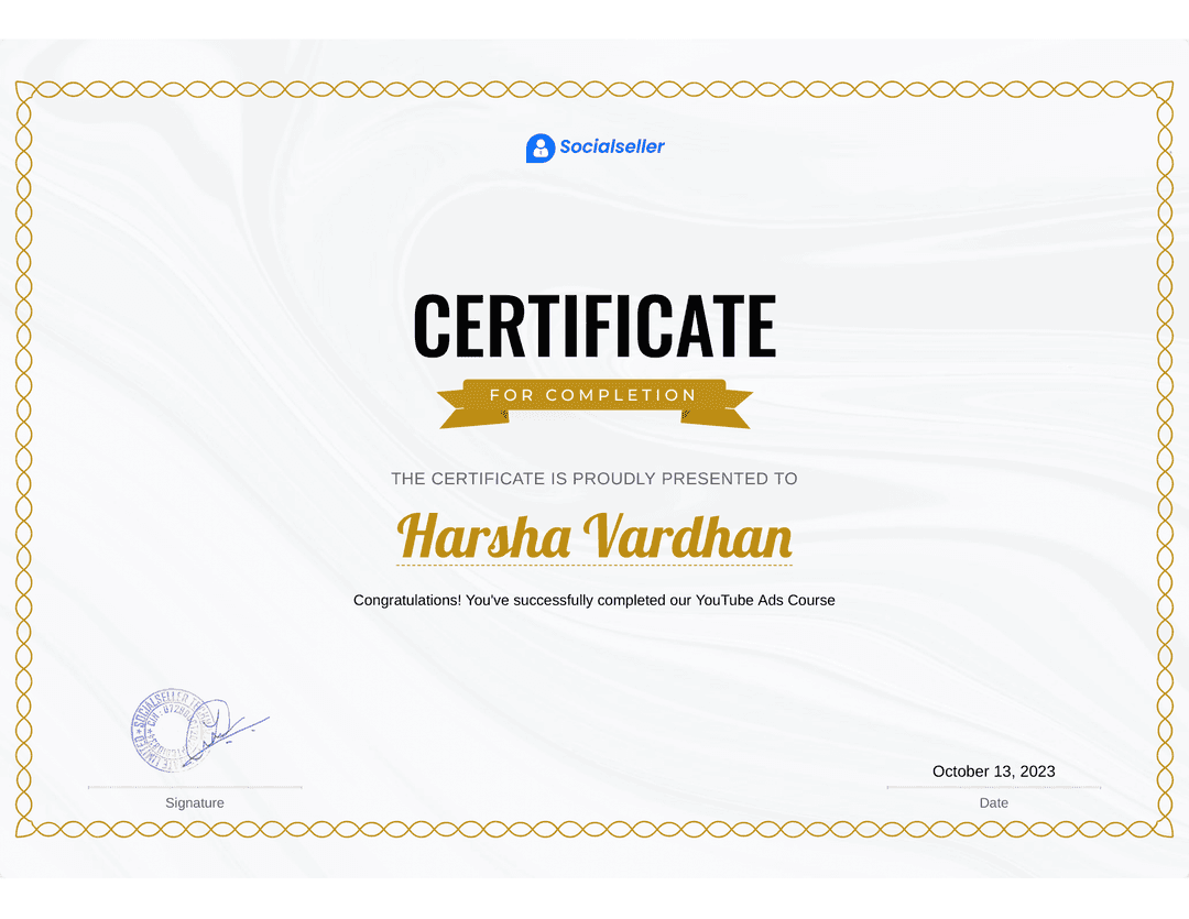 Digital Marketing Excellence Certificate