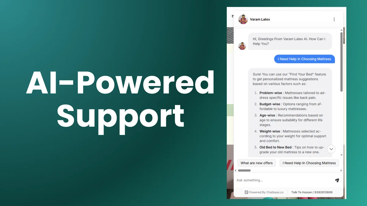 Original GPT-powered Varam customer support chatbot